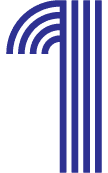 Icon of the number 1 for step 1